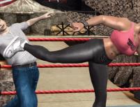 Kick in chest